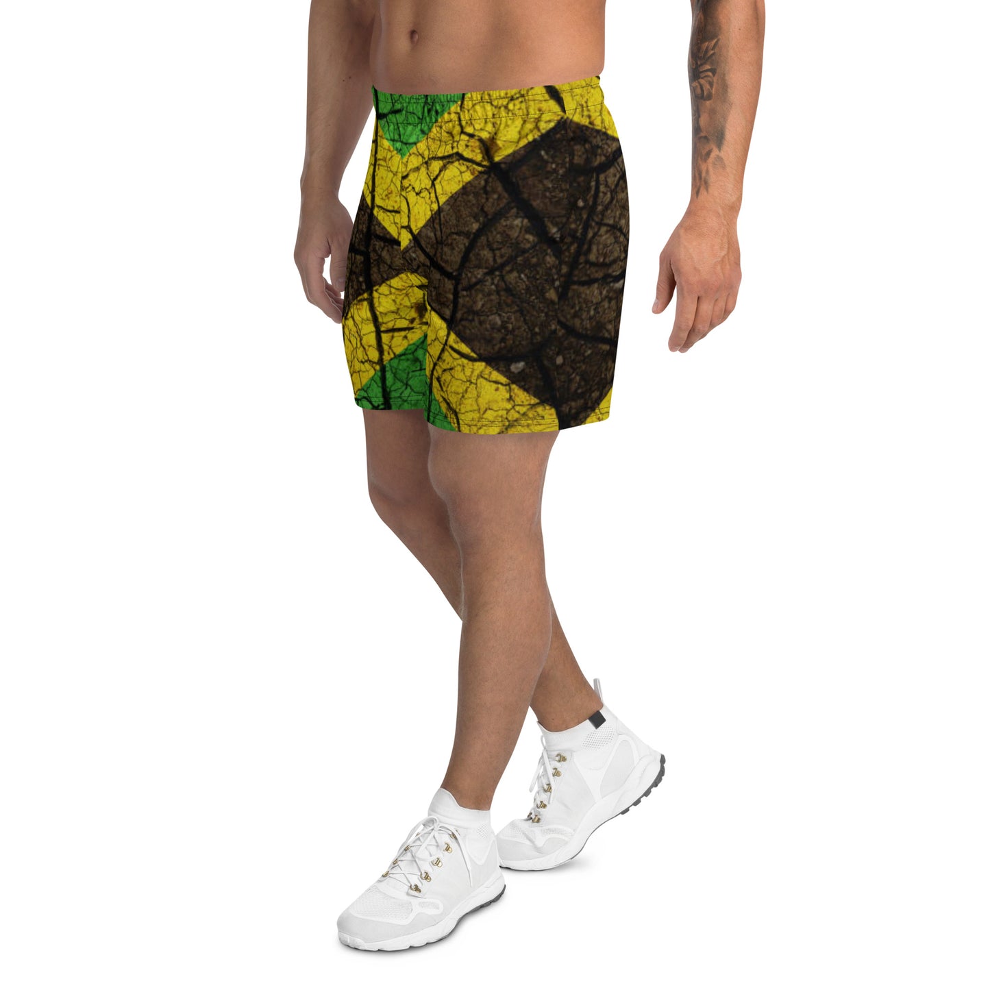Jamaican Flag Men's Athletic Shorts