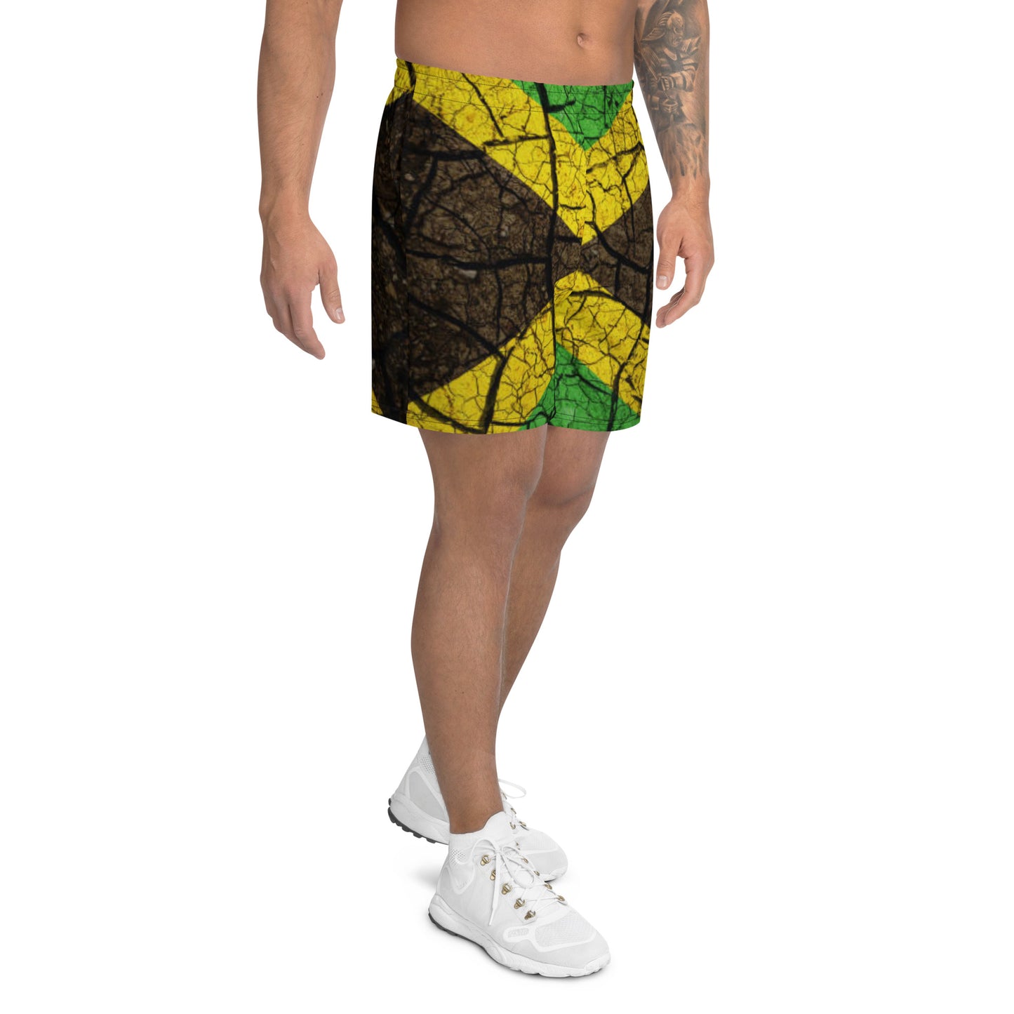 Jamaican Flag Men's Athletic Shorts