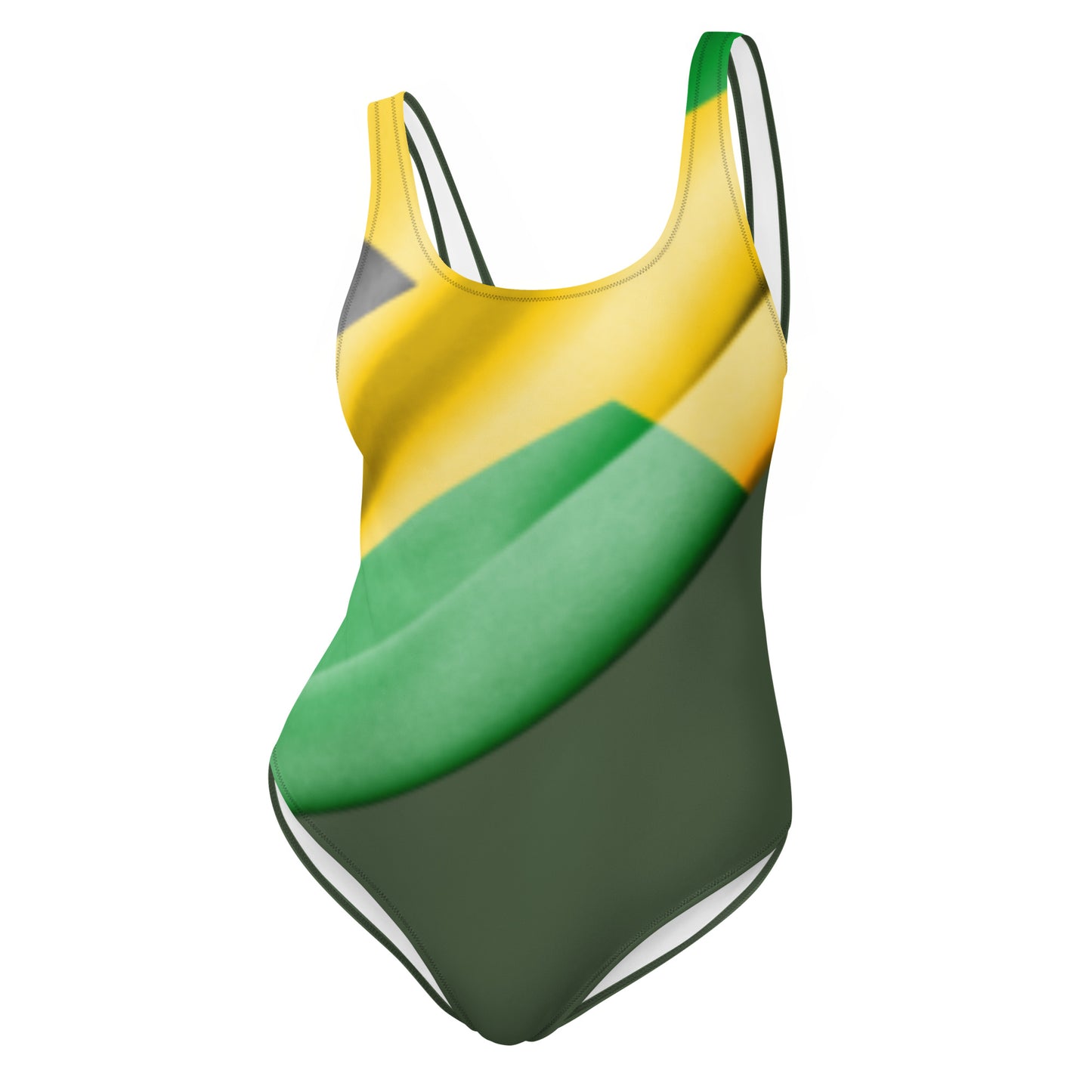 Green Jamaican Women One-Piece Swimsuit