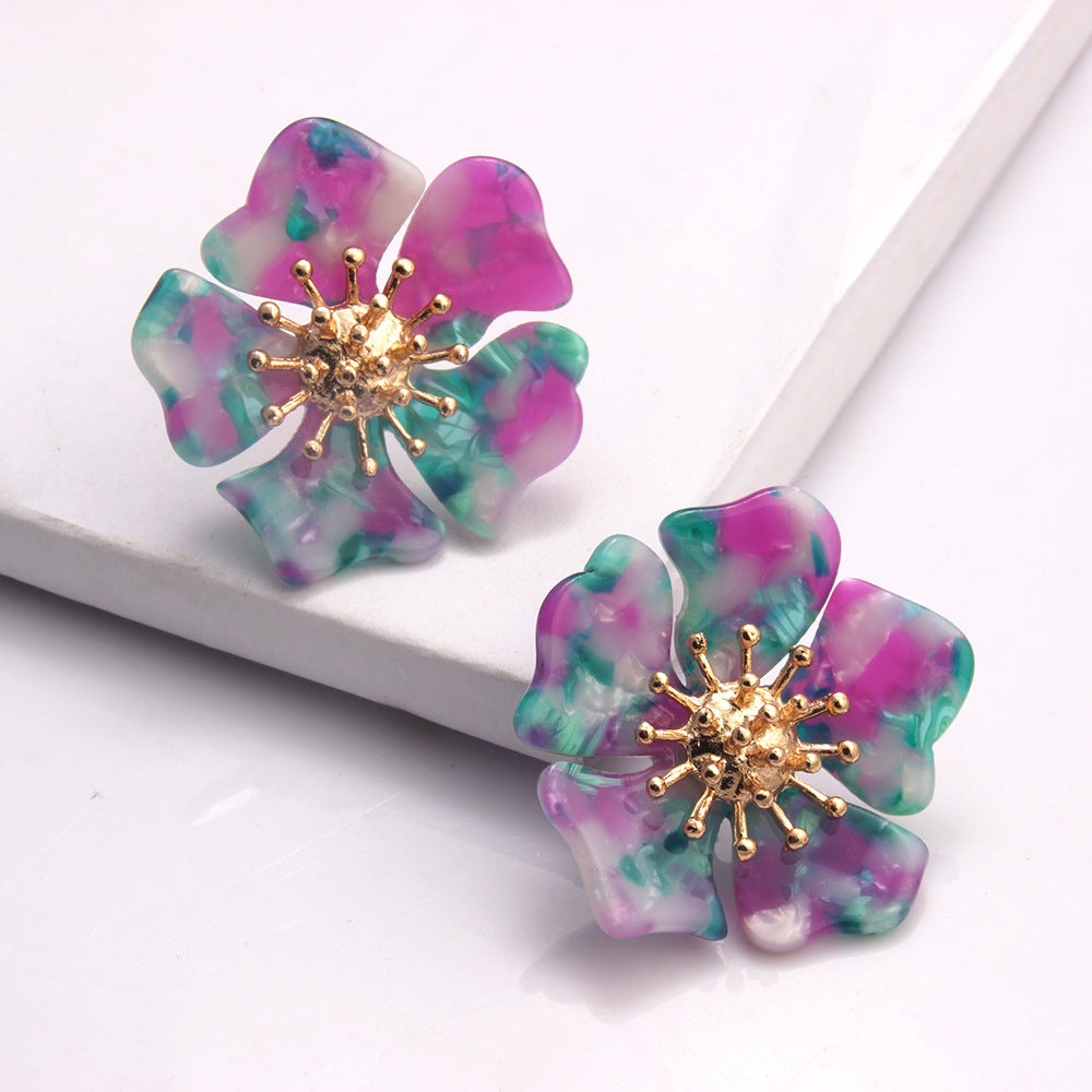 Flower earrings