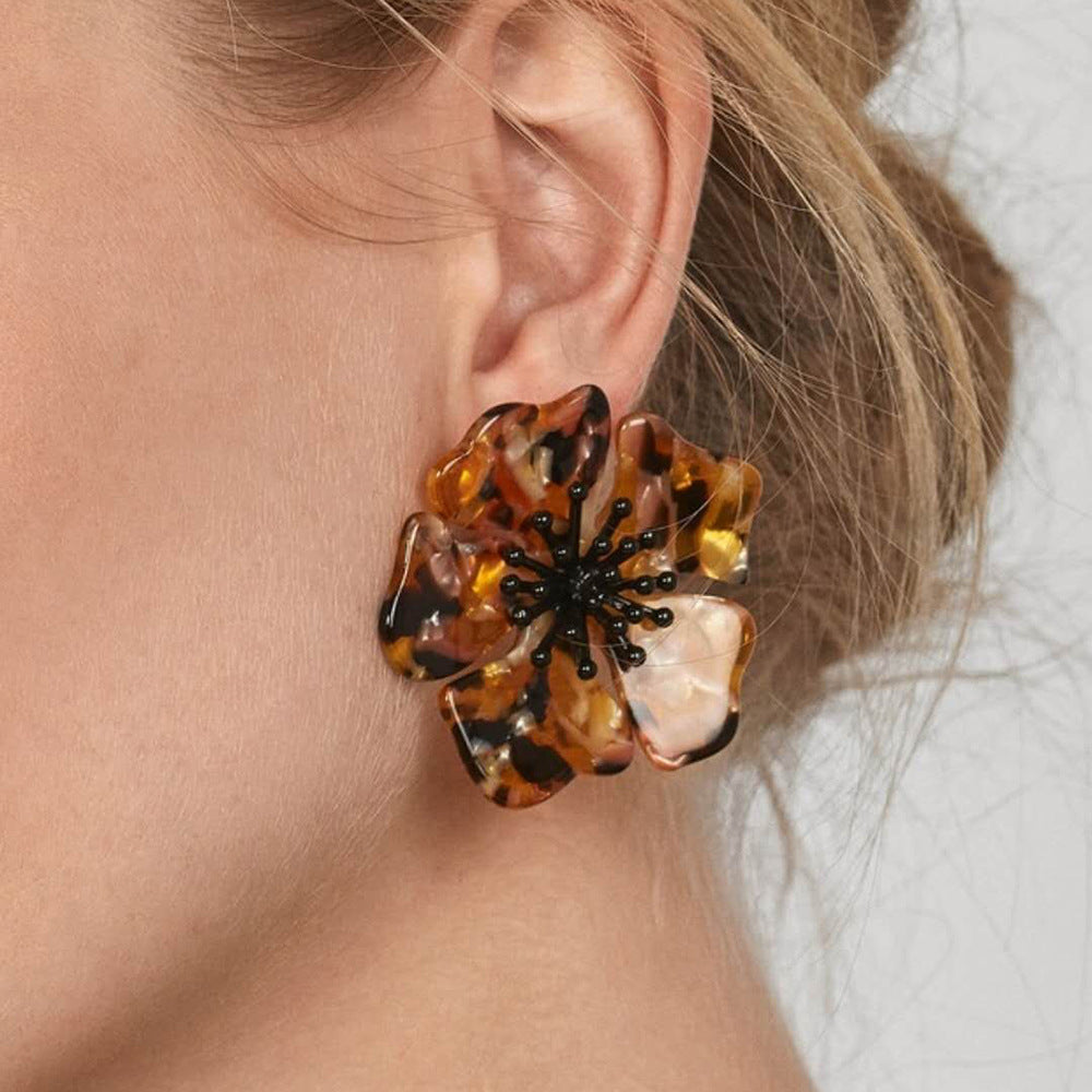 Flower earrings