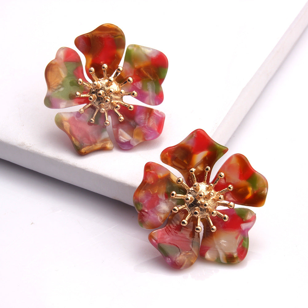 Flower earrings