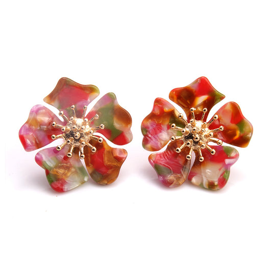 Flower earrings