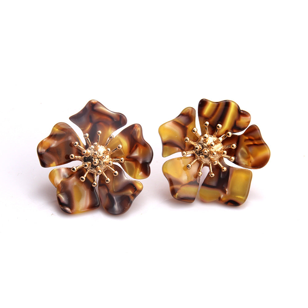 Flower earrings