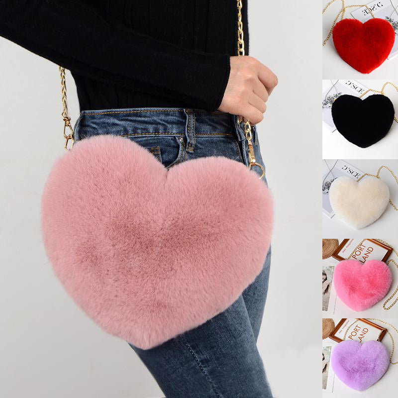 Plush Love Chain Shoulder Bags For Women