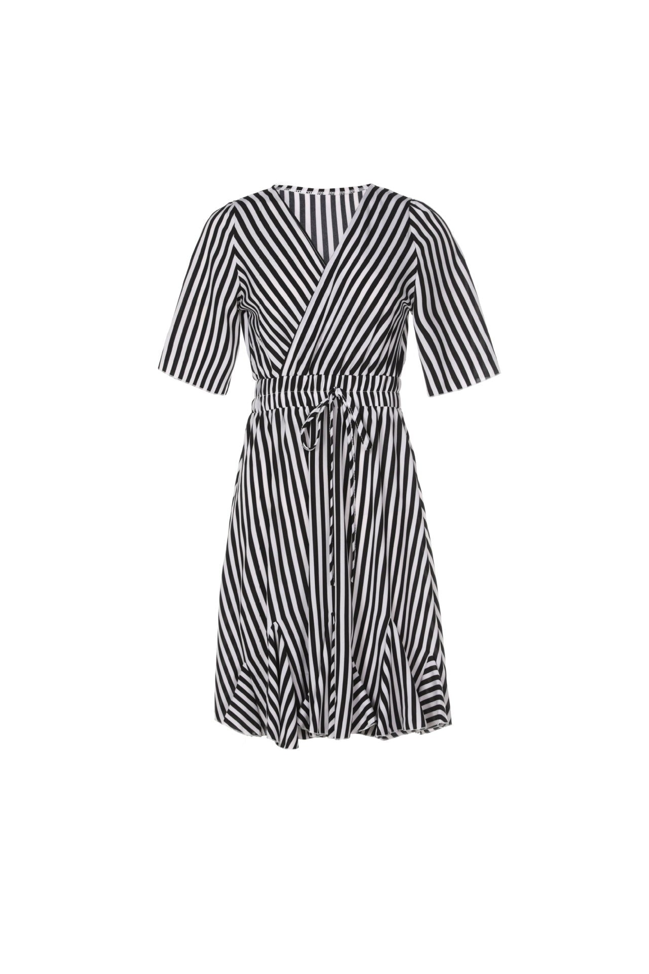 Summer Hot Striped Stitching Dress