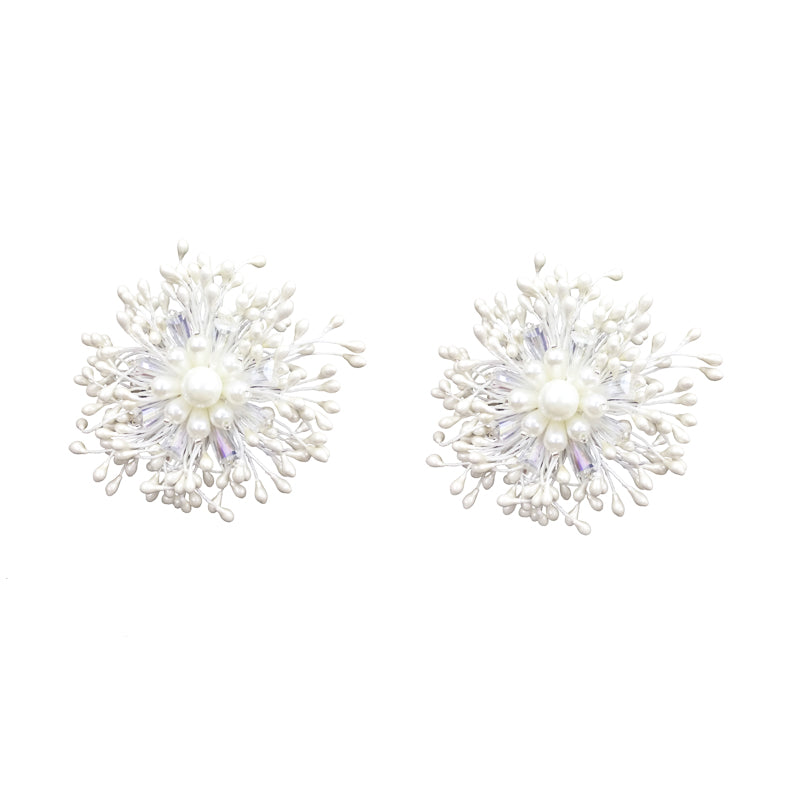 White Flower Earring