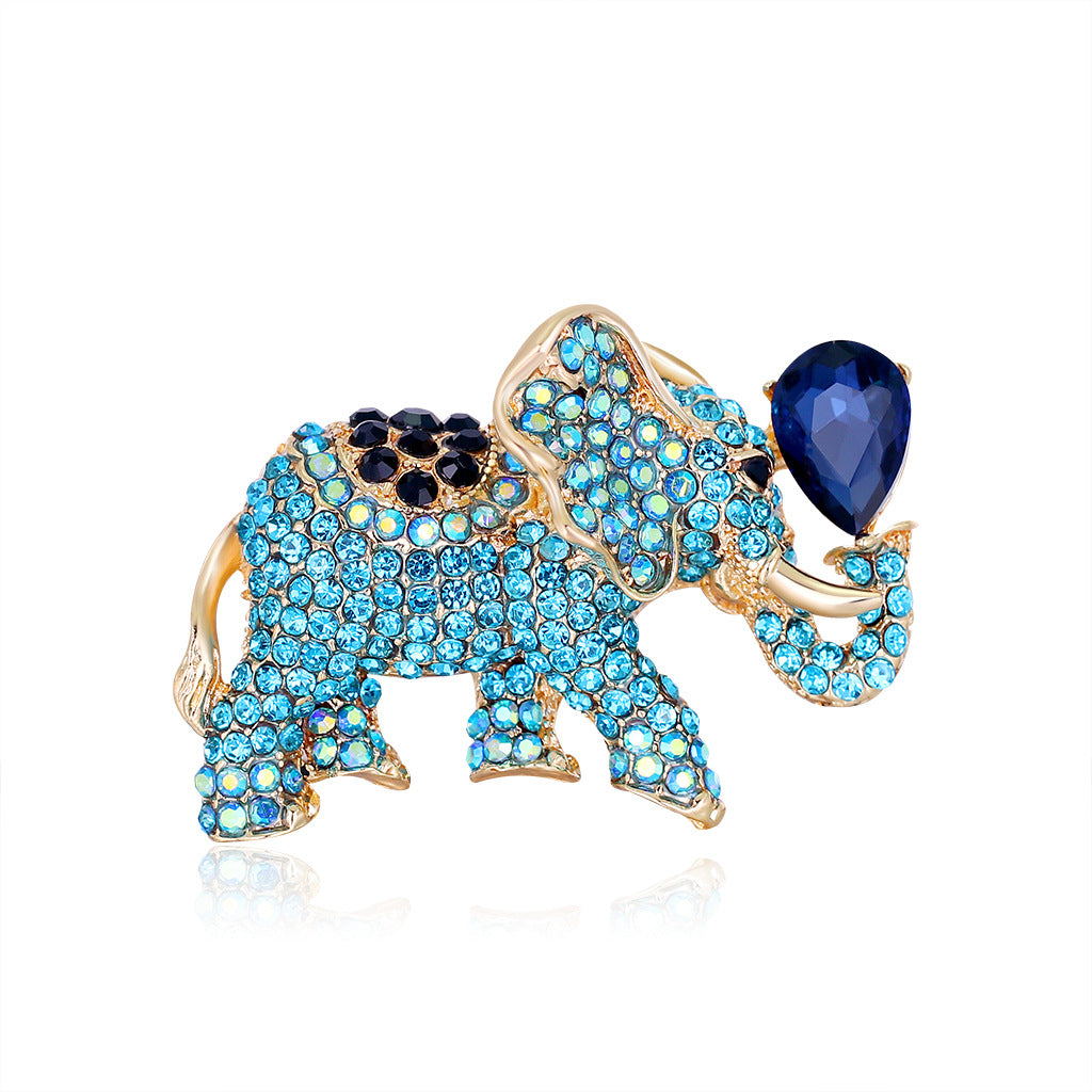 Full Diamond Acrylic Elephant Brooch