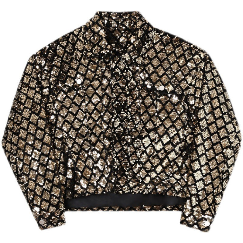 Men's Gold Glitter Jacket