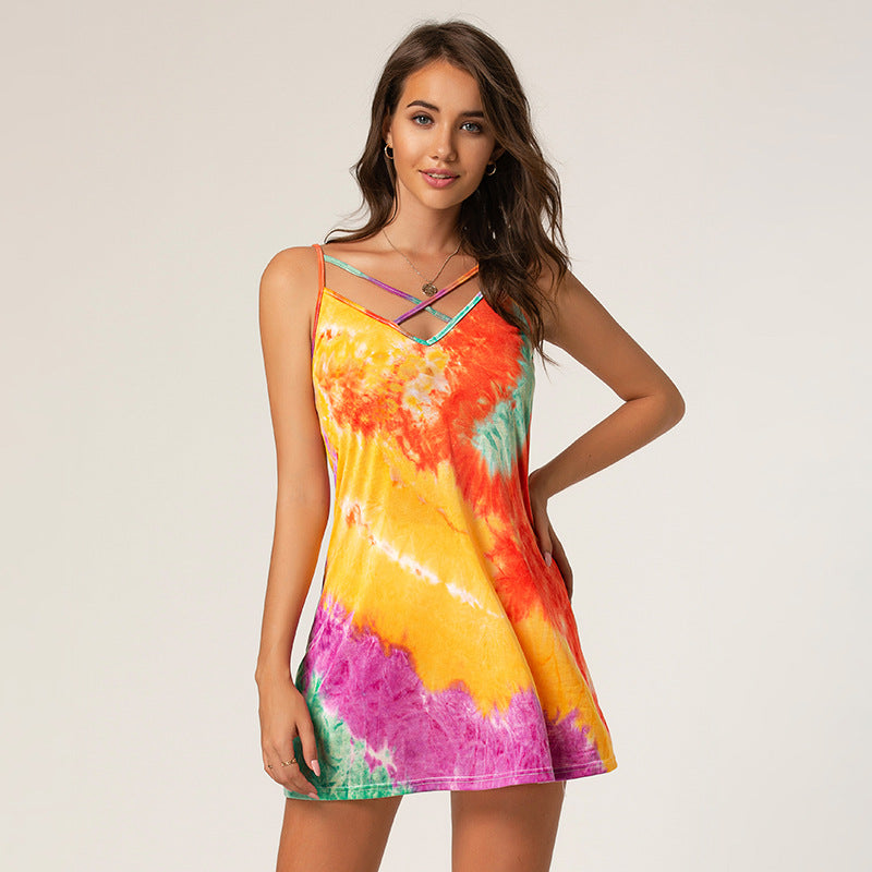 Women Tie-dye Printed Camisole Top