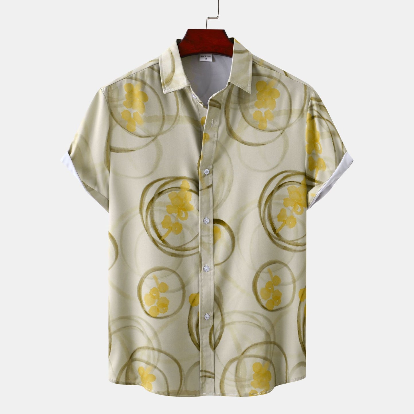 Printed Shirt Men's Loose Printed Shirt