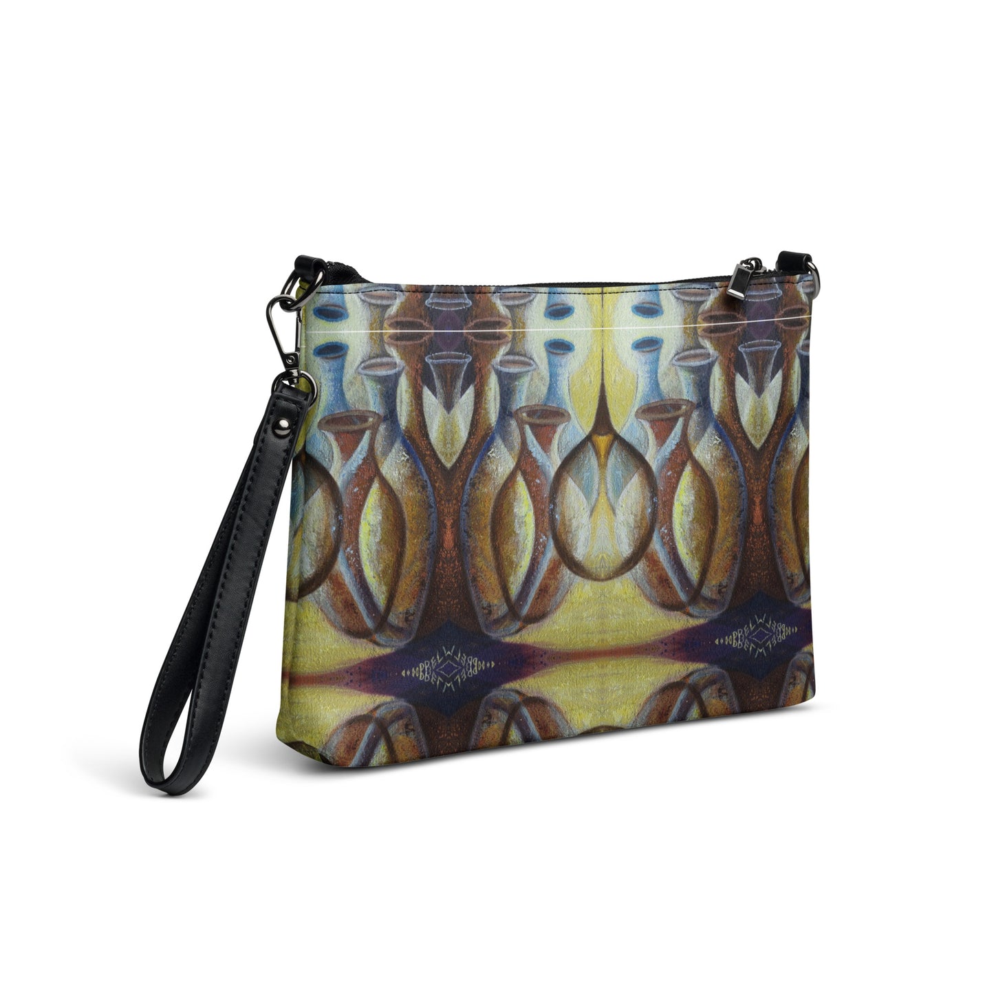 Brown Spanish Jars Crossbody Bag