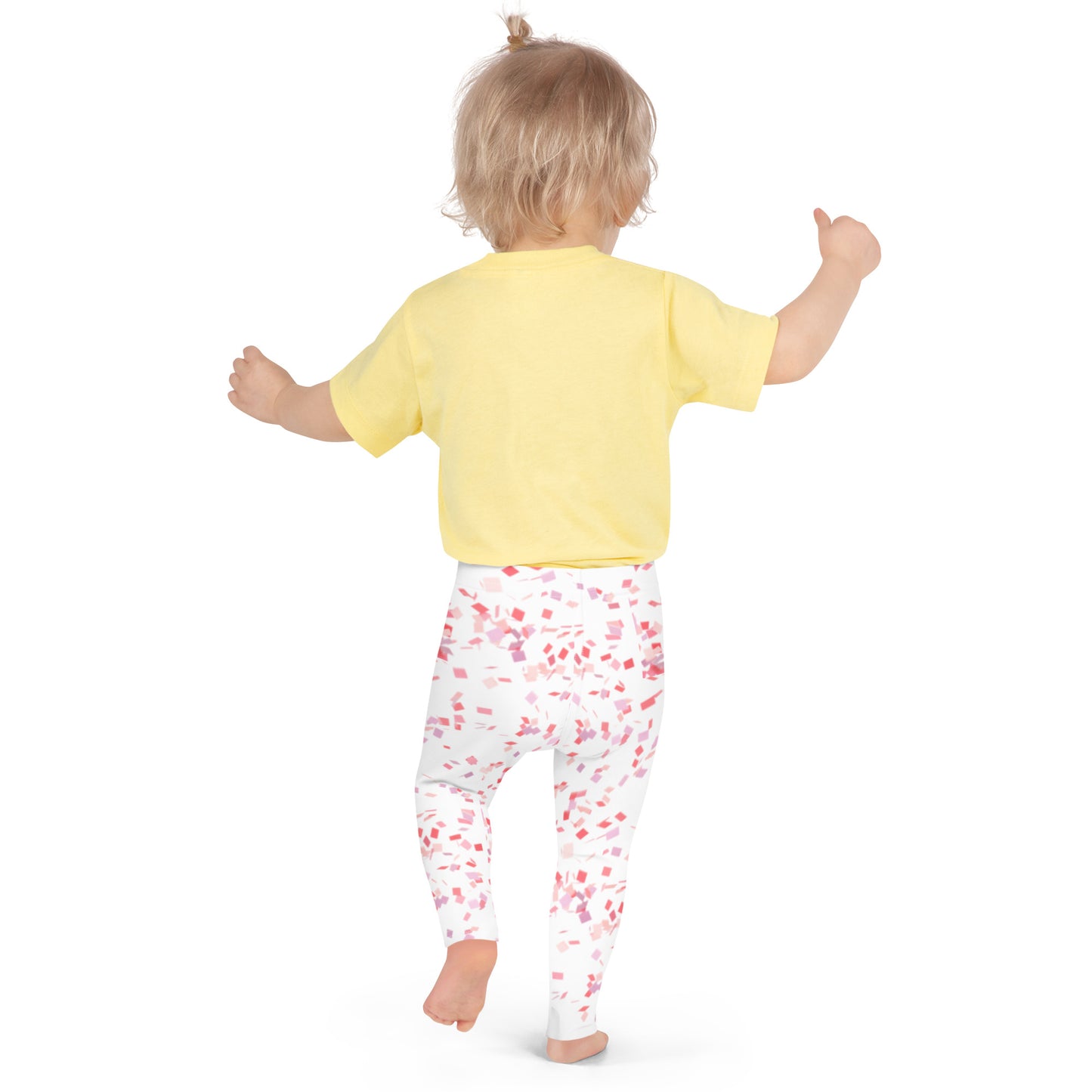 Pink and White Confetti Kid's Leggings