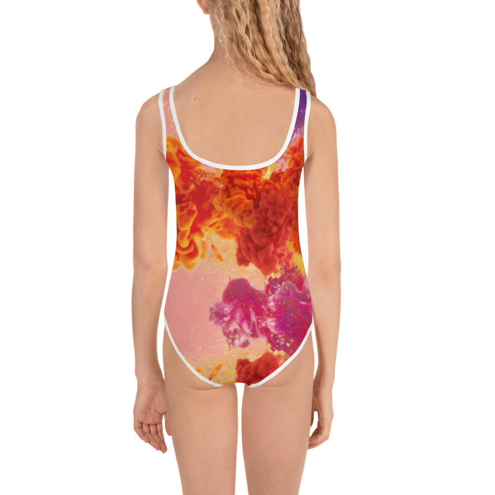 Color Splash All-Over Print Kids Swimsuit