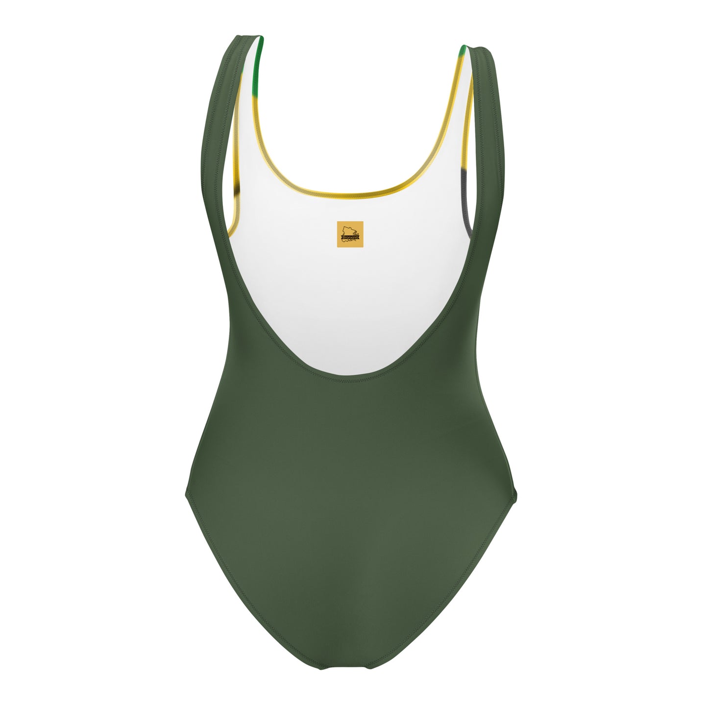 Green Jamaican Women  One-Piece Swimsuit