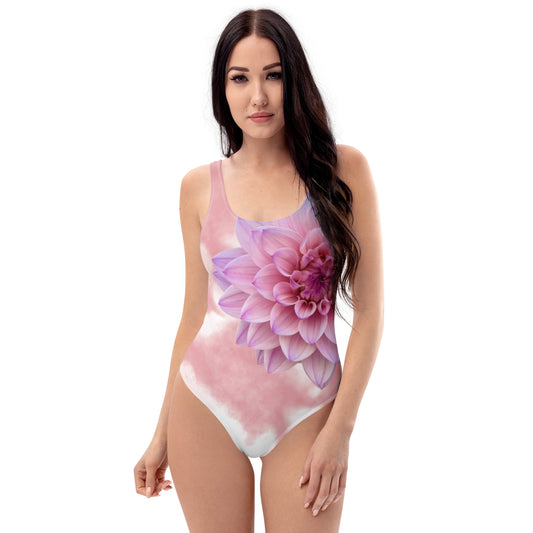 Pinky Floral One-Piece Swimsuit