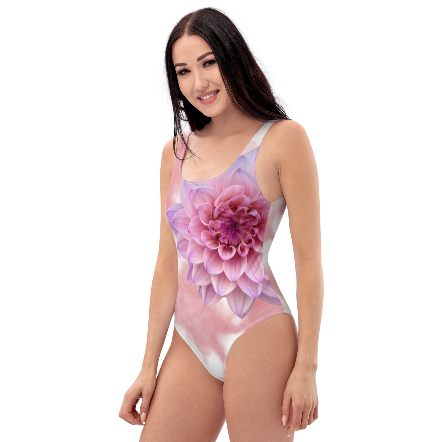 Pinky Floral One-Piece Swimsuit