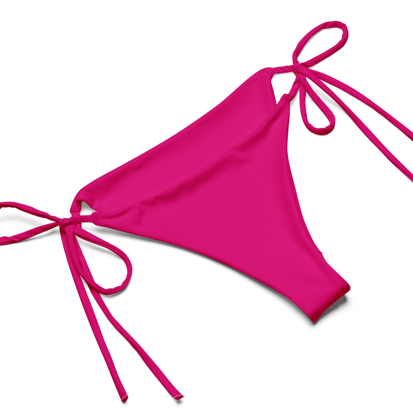 Pink Hibiscus  Print Recycled String Bikini