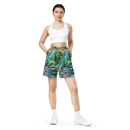 Nature Unisex Polyester Mesh Shorts, Multi-color