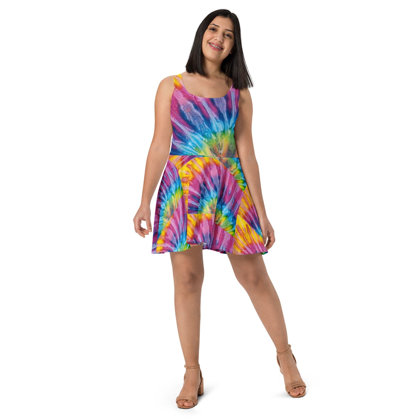 Tie and Dye Skater Dress