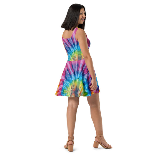 Tie and Dye Skater Dress