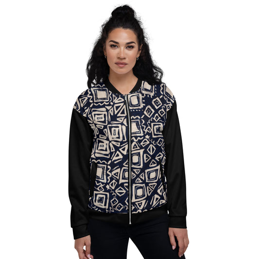 Night Print Unisex Bomber Jacket