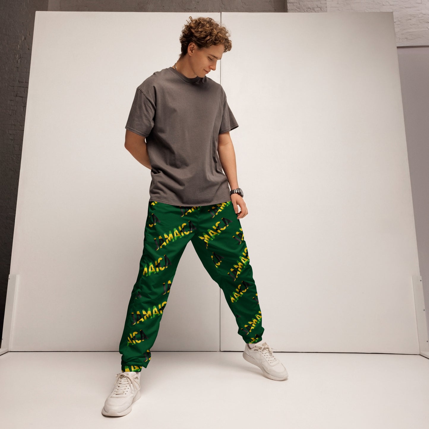 Jamaica Print Polyester Trackpants for Men