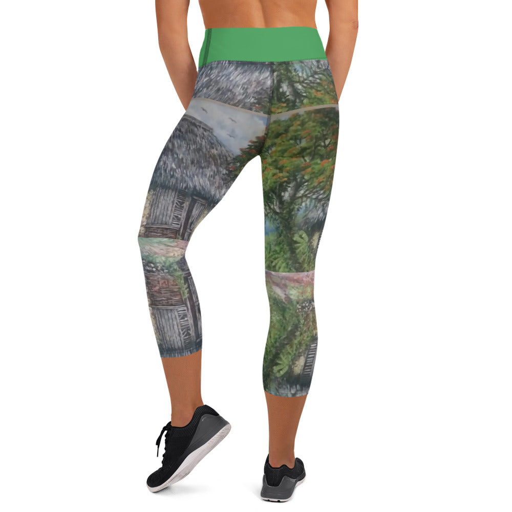 Wattle and Daub Yoga Capri Leggings