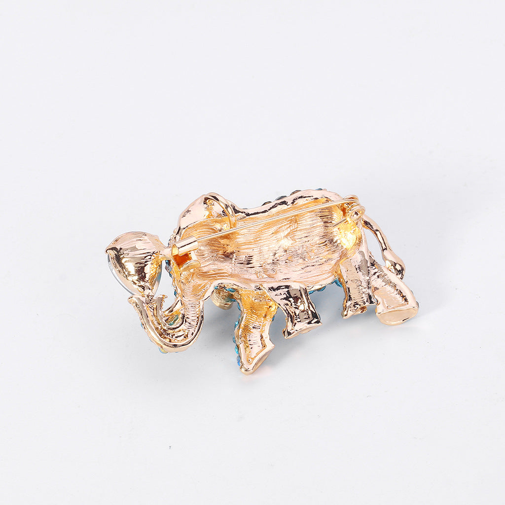 Full Diamond Acrylic Elephant Brooch