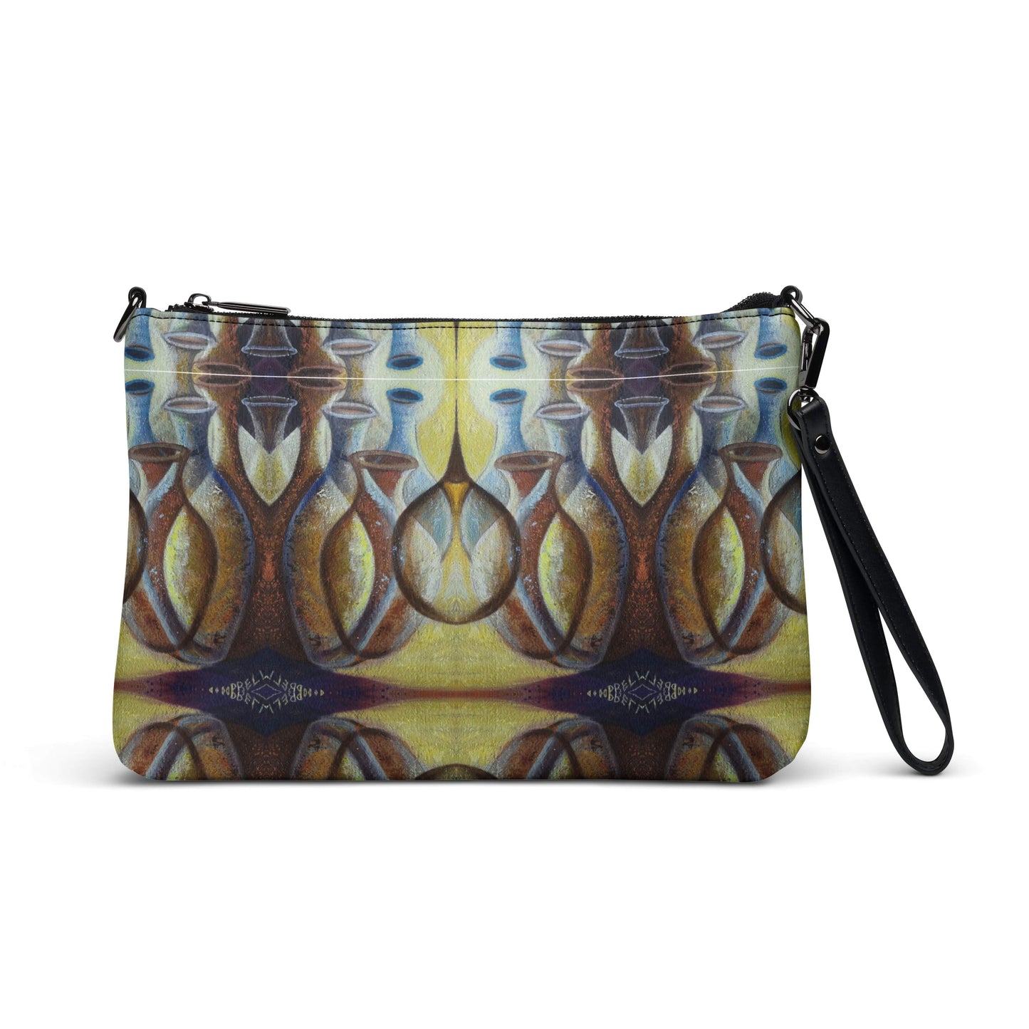 Brown Spanish Jars Crossbody Bag