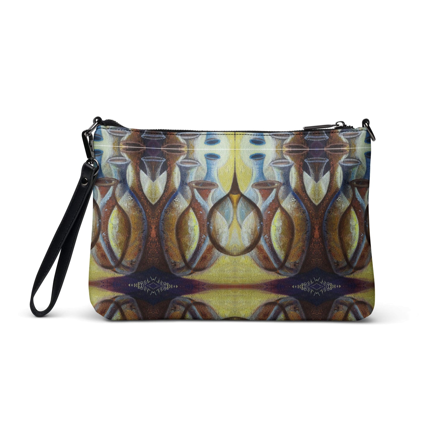 Brown Spanish Jars Crossbody Bag