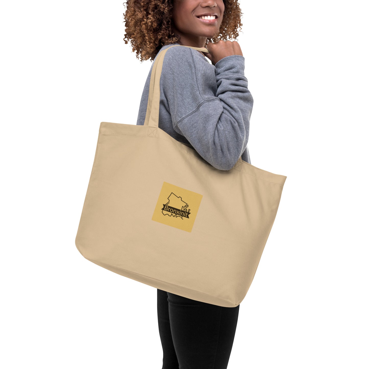 Orchard Beach Large Organic Tote Bag