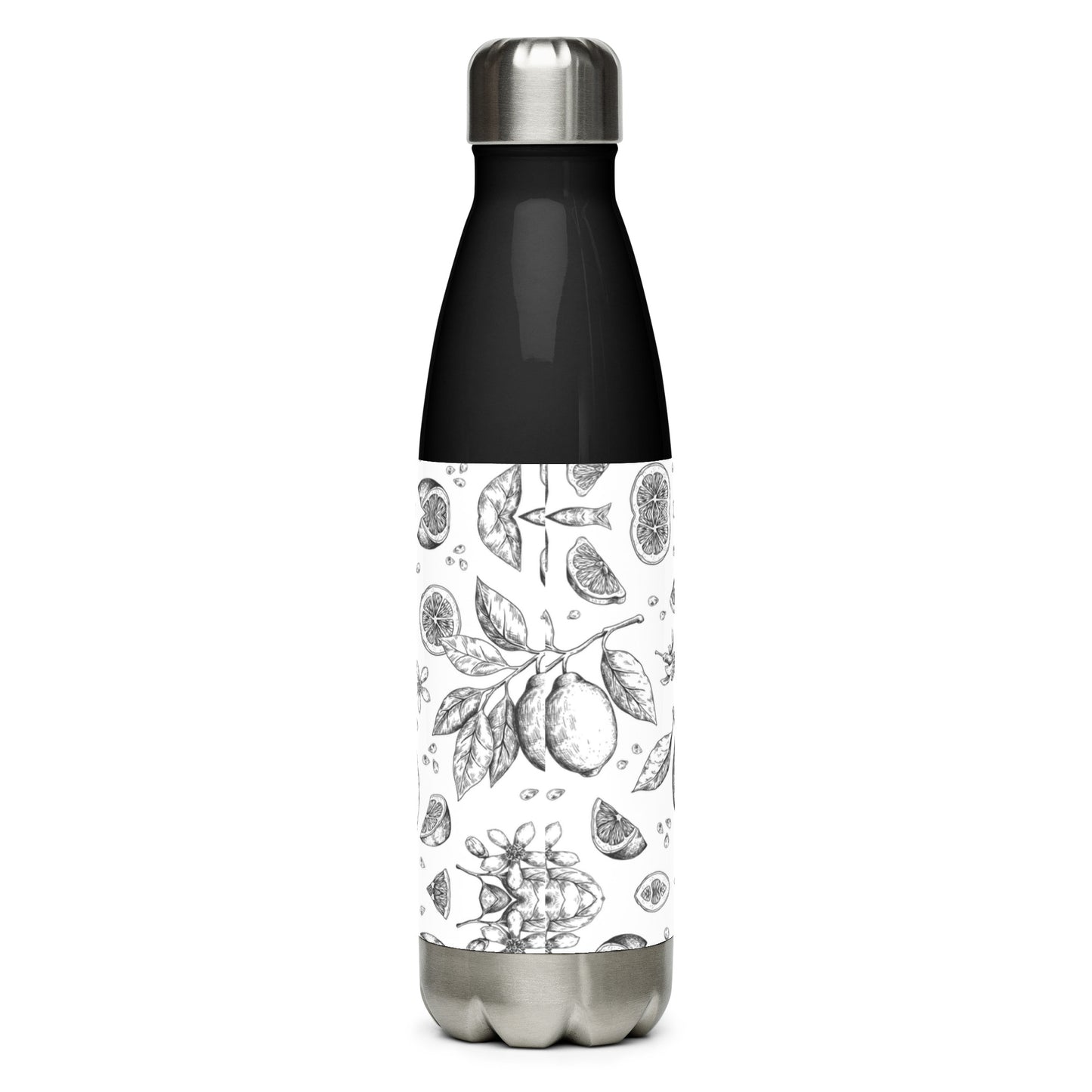 Stainless steel water bottle- Lime design