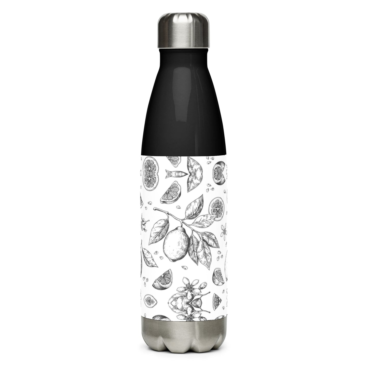 Stainless steel water bottle- Lime design