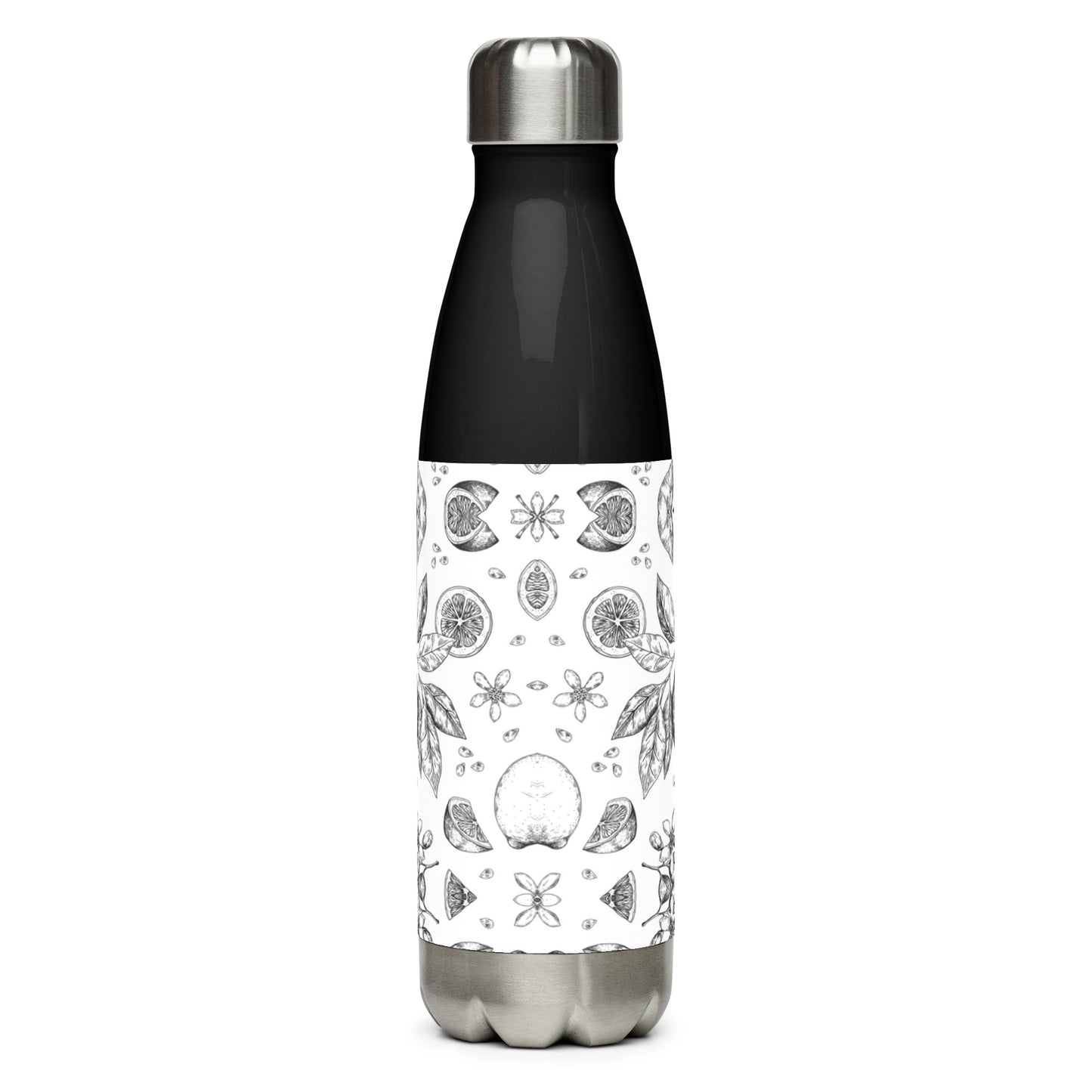 Stainless steel water bottle- Lime design