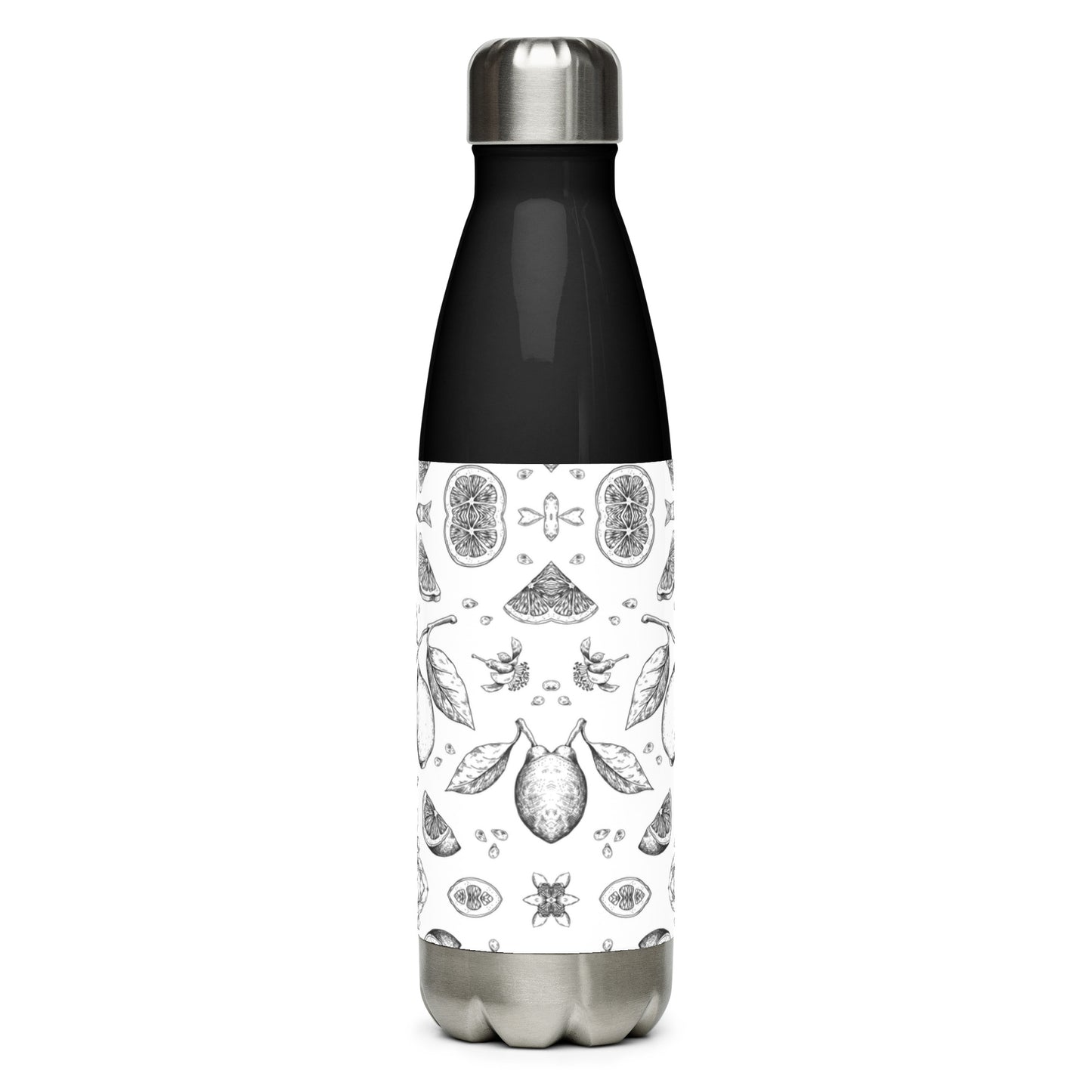 Stainless steel water bottle- Lime design