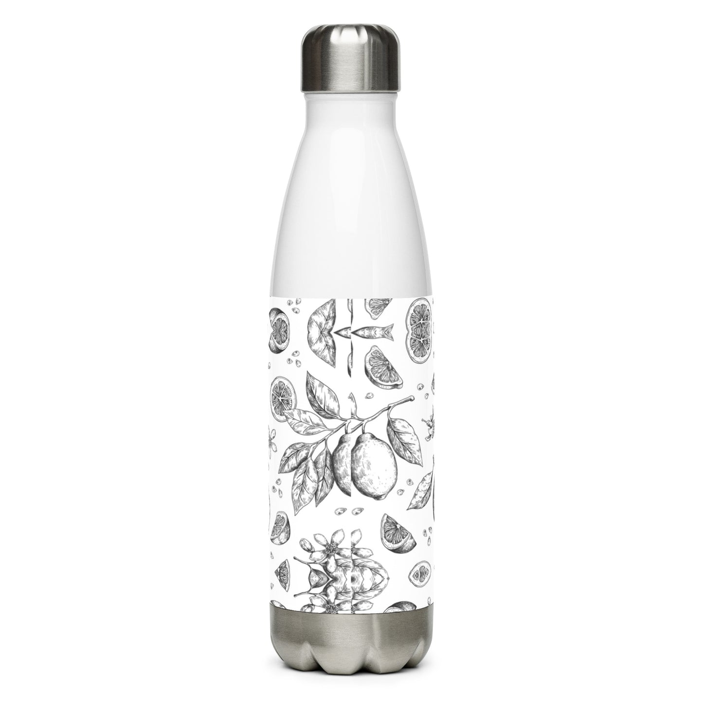 Stainless steel water bottle- Lime design