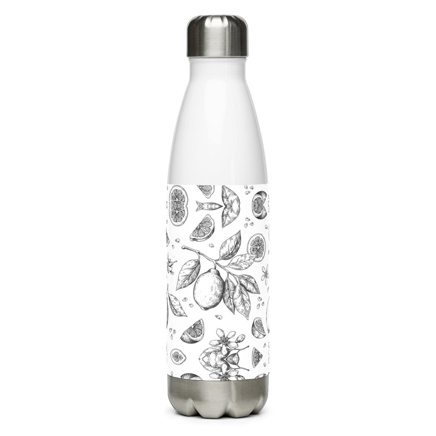 Stainless steel water bottle- Lime design