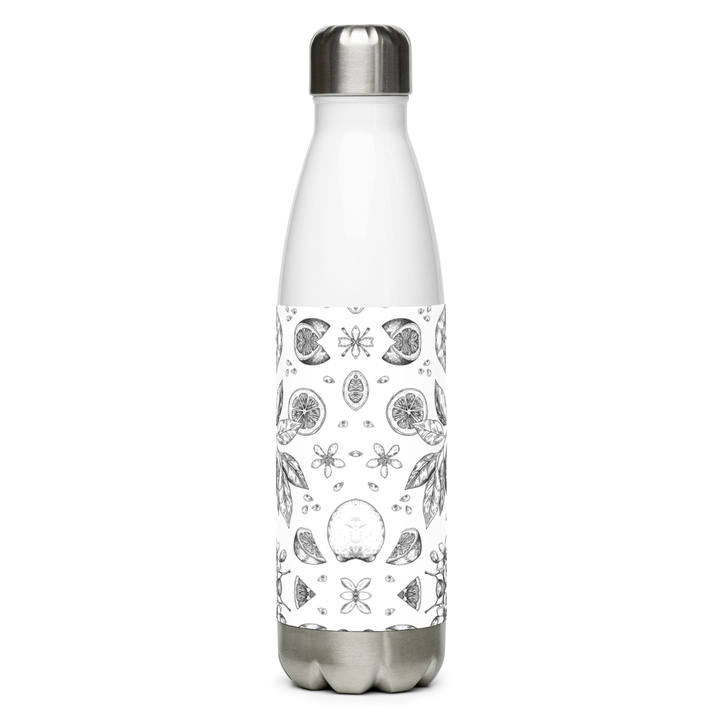 Stainless steel water bottle- Lime design