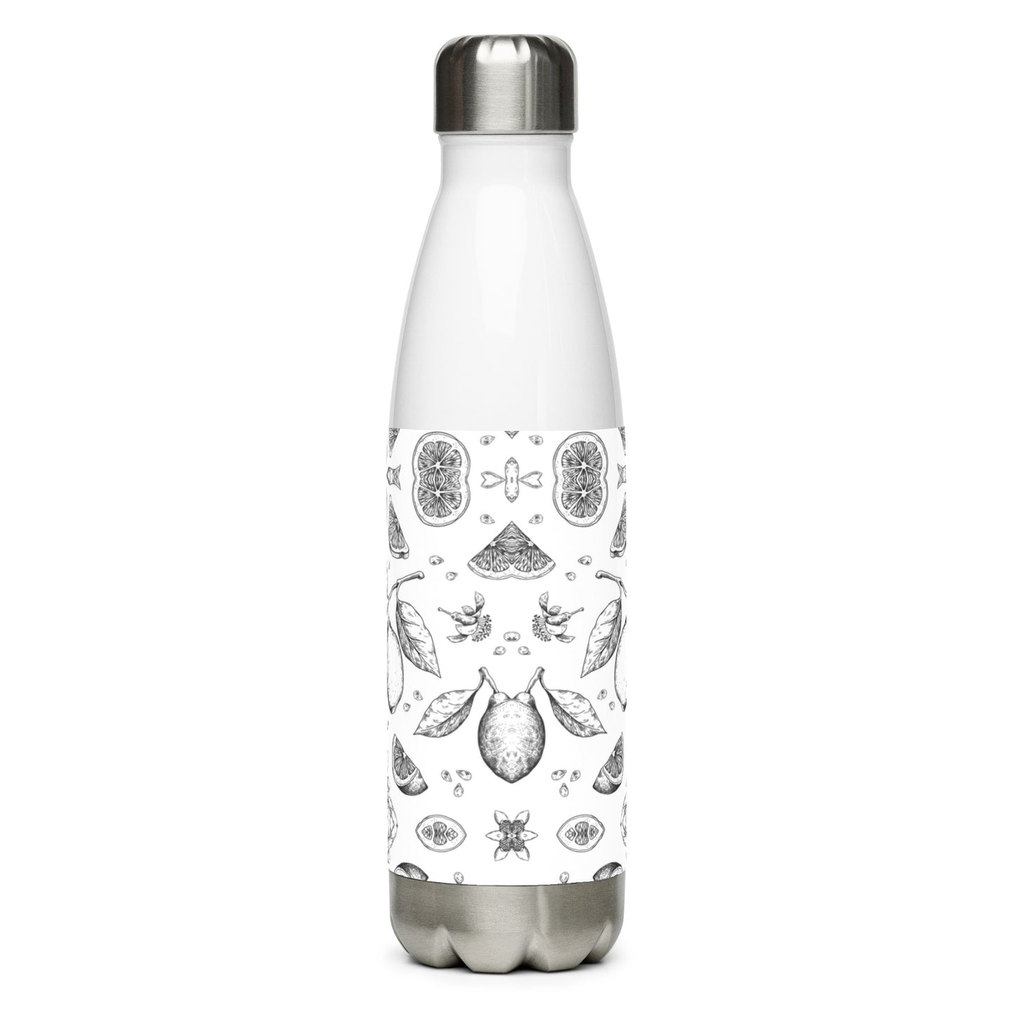 Stainless steel water bottle- Lime design