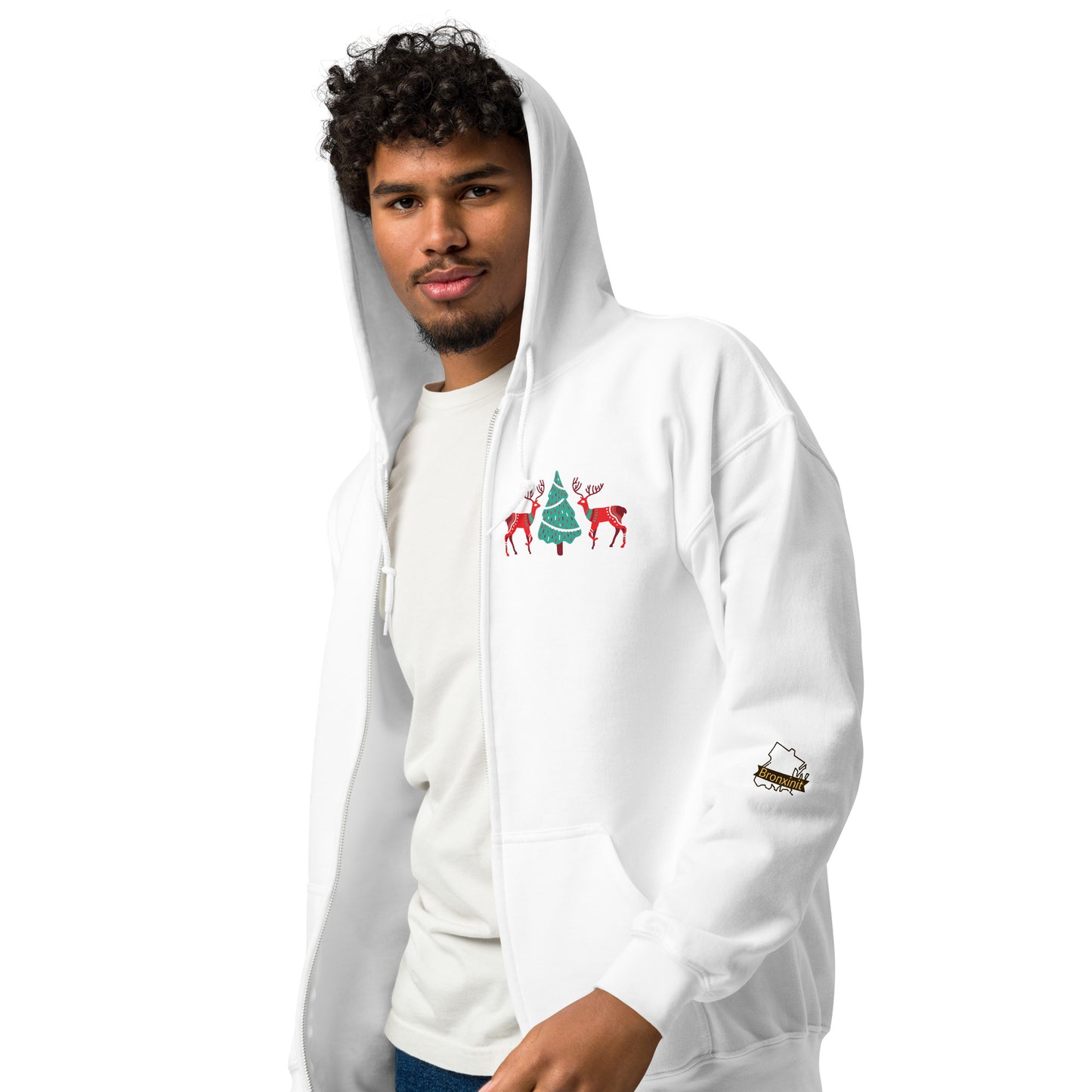 Merry Grinchmas Unisex Heavy Blend  Zip Hoodie