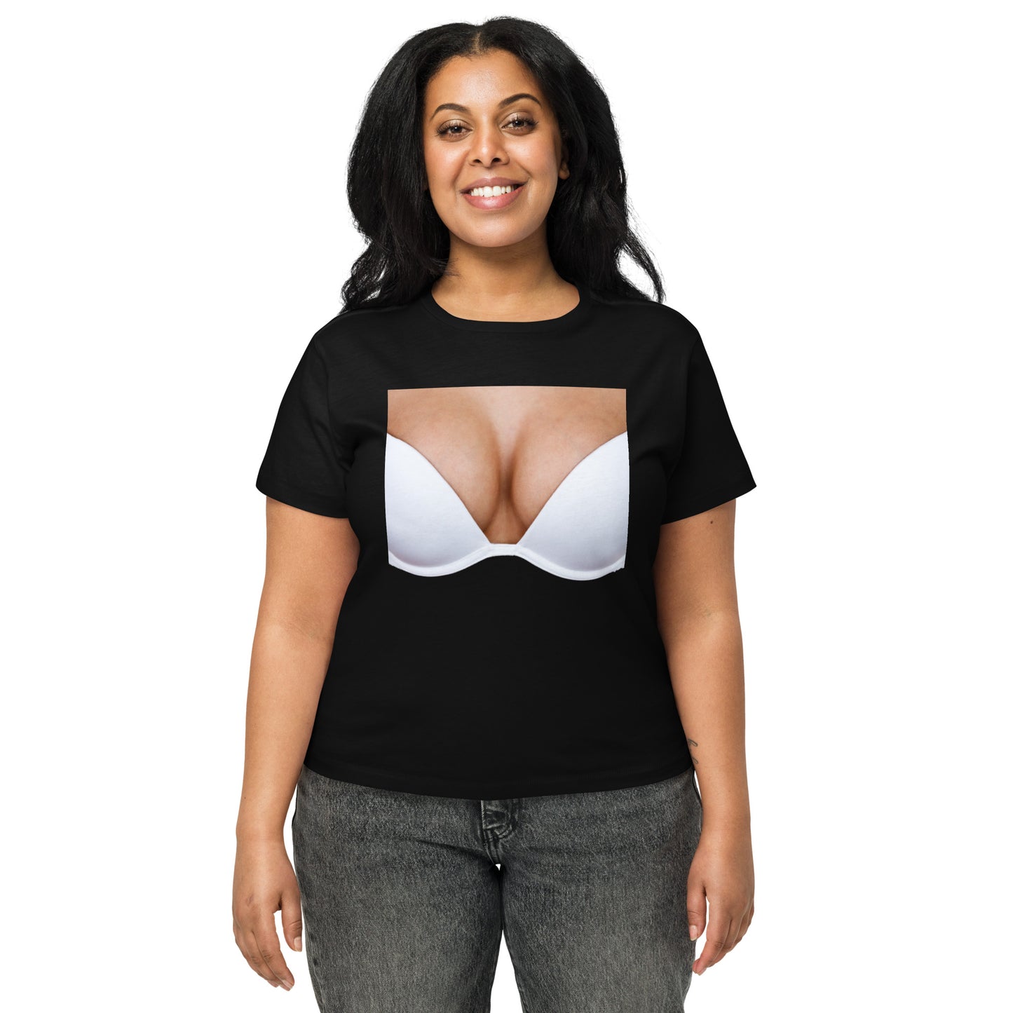 Women’s high-waisted t-shirt:Bronx Support