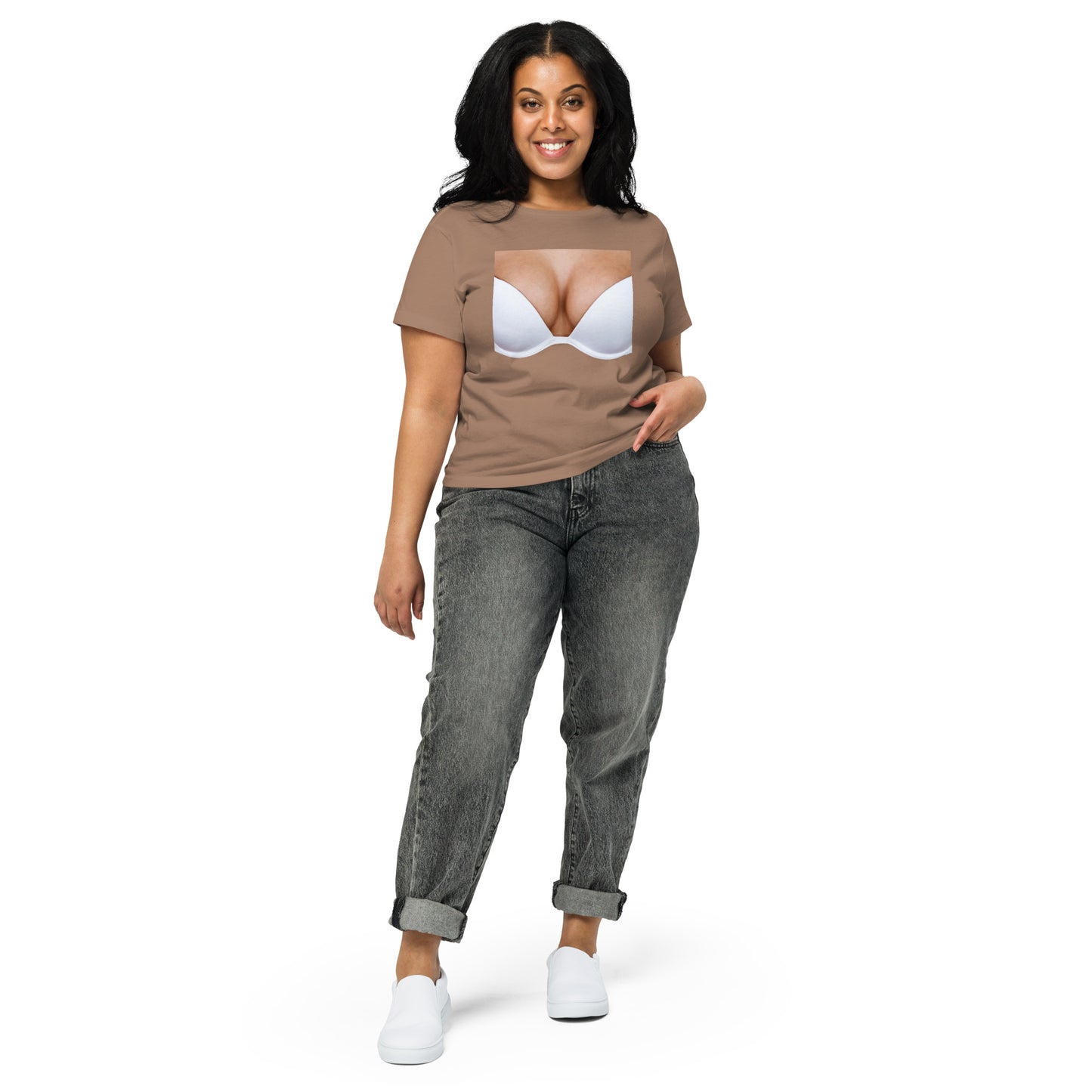 Women’s high-waisted t-shirt:Bronx Support