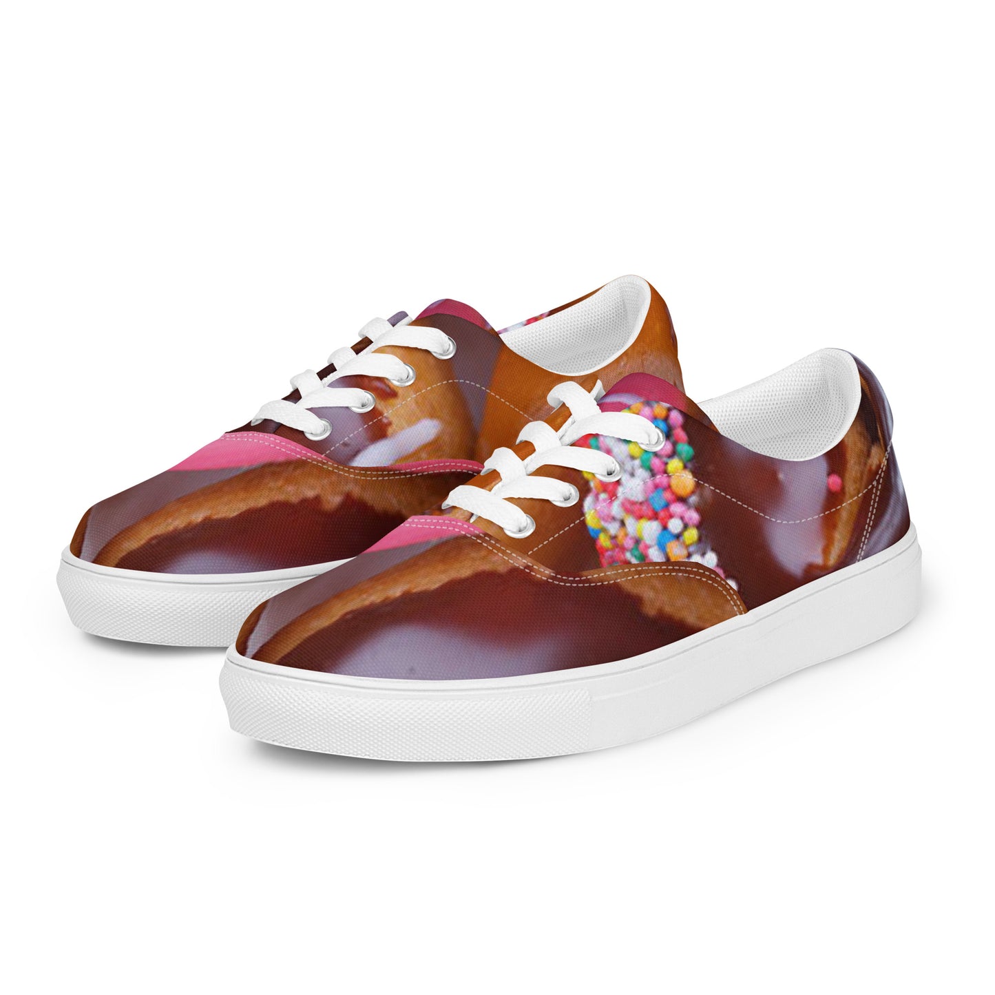 Donuts Women’s Lace-up Canvas Shoes