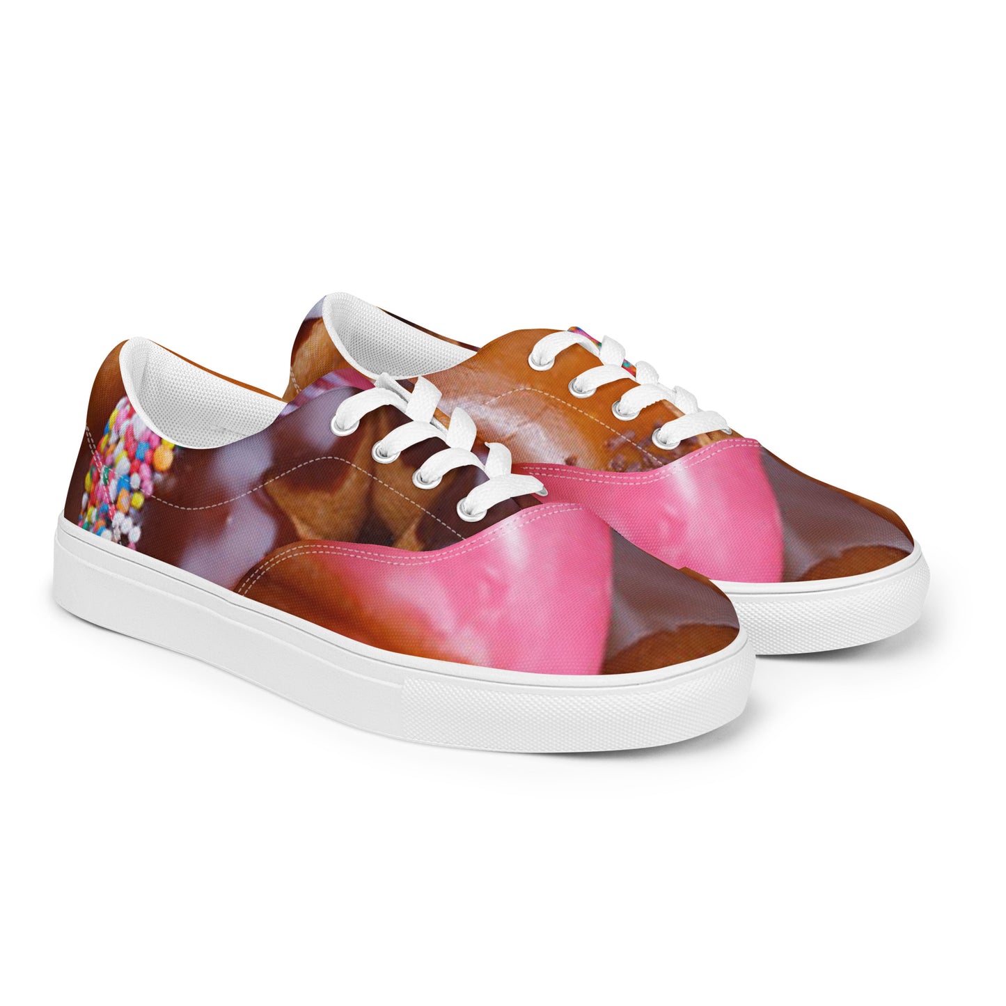 Donuts Women’s Lace-up Canvas Shoes