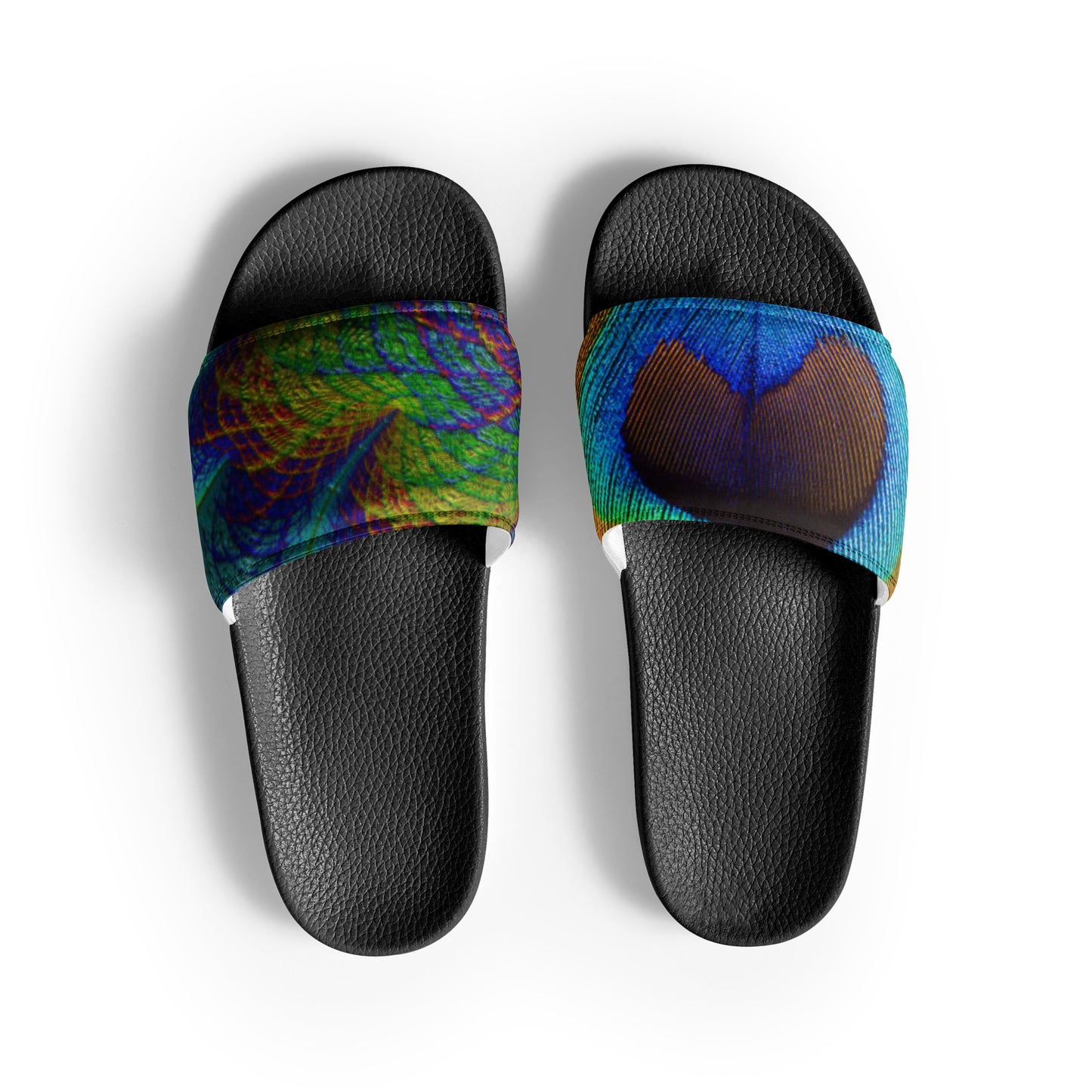 Peacock Print Women's slides