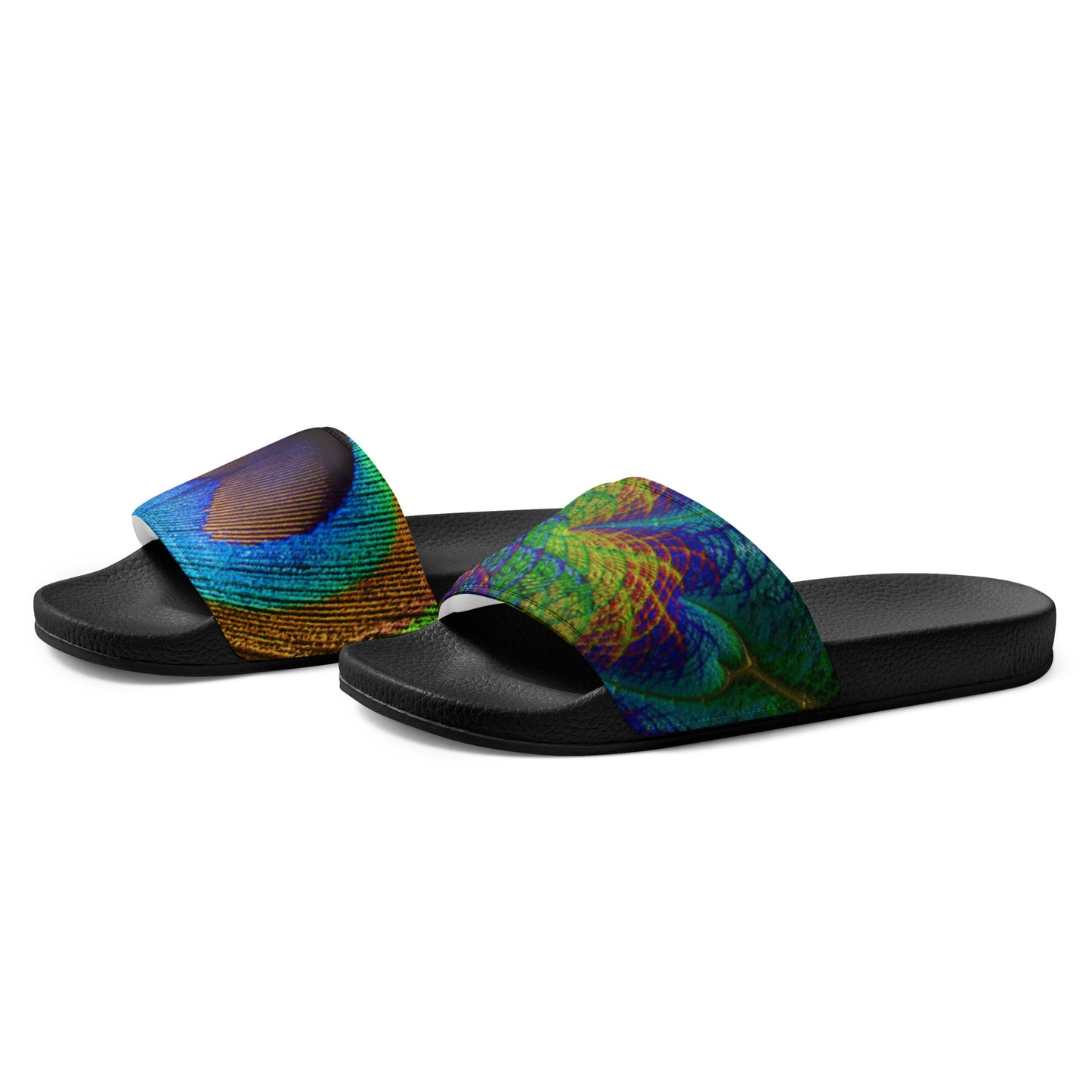 Peacock Print Women's slides