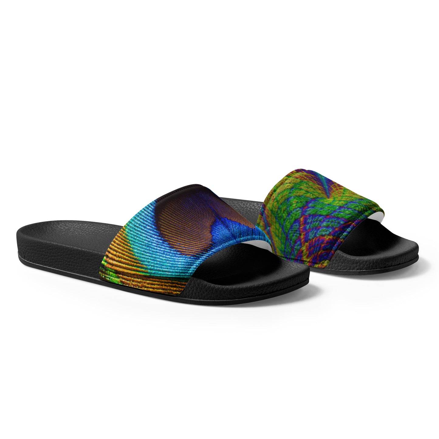 Peacock Print Women's slides