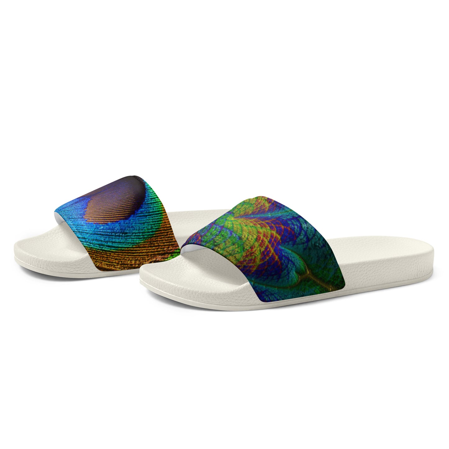 Peacock Print Women's slides