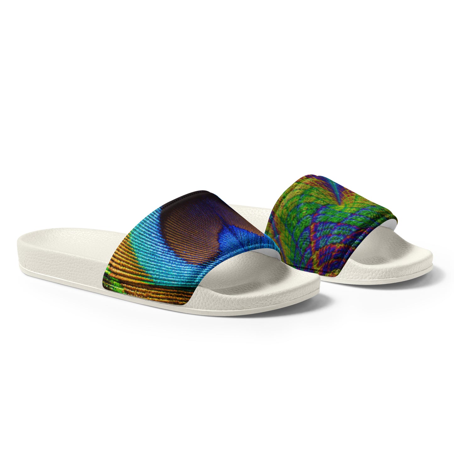 Peacock Print Women's slides